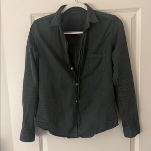 Frank & Eileen Women's Dark Green denim shirt size small